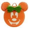 Loungefly Disney Glow Face Minnie Pumpkin Mini Backpack