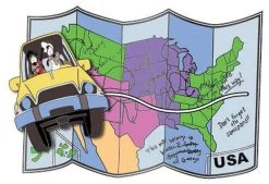 Loungefly Disney Goofy Road Map 3" Collector Box Pin