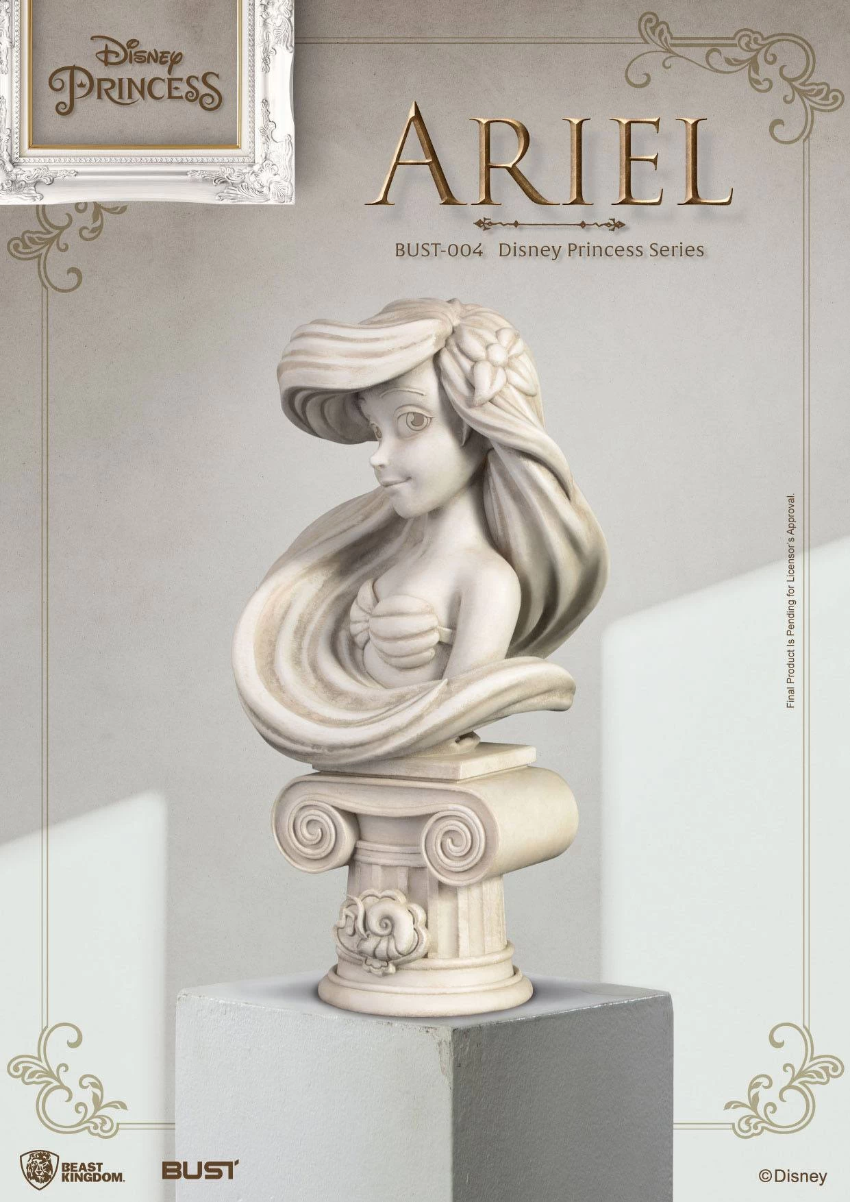 Beast Kingdom Disney Princess Series Ariel Bust Statue 3 Beast Kingdom Disney Princess Series Ariel Bust Statue - Image 3