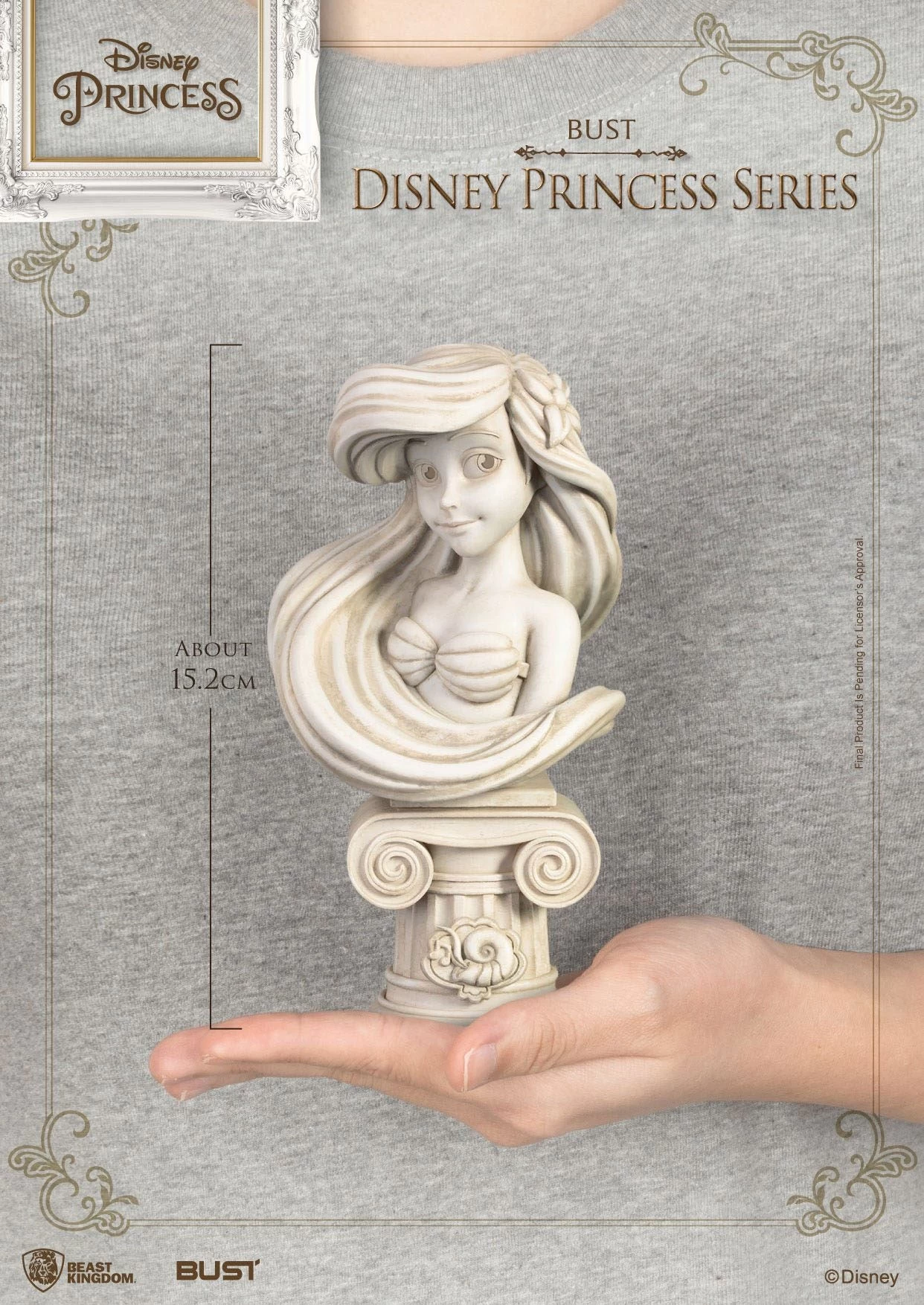 Beast Kingdom Disney Princess Series Ariel Bust Statue 2 Beast Kingdom Disney Princess Series Ariel Bust Statue - Image 2