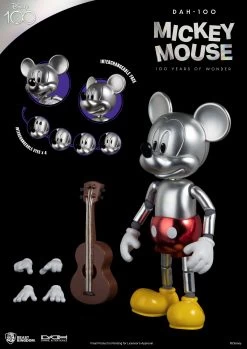 Beast Kingdom DAH-100 Disney 100 Year Of Wonder Mickey Mouse 1/9 Scale Dynamic 8ction Heroes Action Figure -Disney Toys hr bkddah 100 g