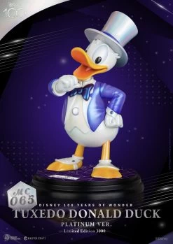 Beast Kingdom Disney 100 Years Of Wonder Master Craft Tuxedo Donald Duck (Platinum Ver.) 1/4 Scale Limited Edition Master Craft Statue -Disney Toys hr bkdmc 065