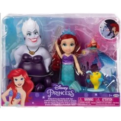 Jakks Disney The Little Mermaid Ariel + Ursula Doll - 15 CM