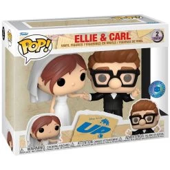 FUNKO Pop Pack 2 Figures Pop Disney Up Ellie & Carl Exclusive