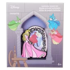 Preorder Loungefly Disney Sleeping Beauty Princess Lenticular 3" Inch Pin