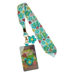 Loungefly Disney Tangled Pascal Flowers Lanyard With Cardholder