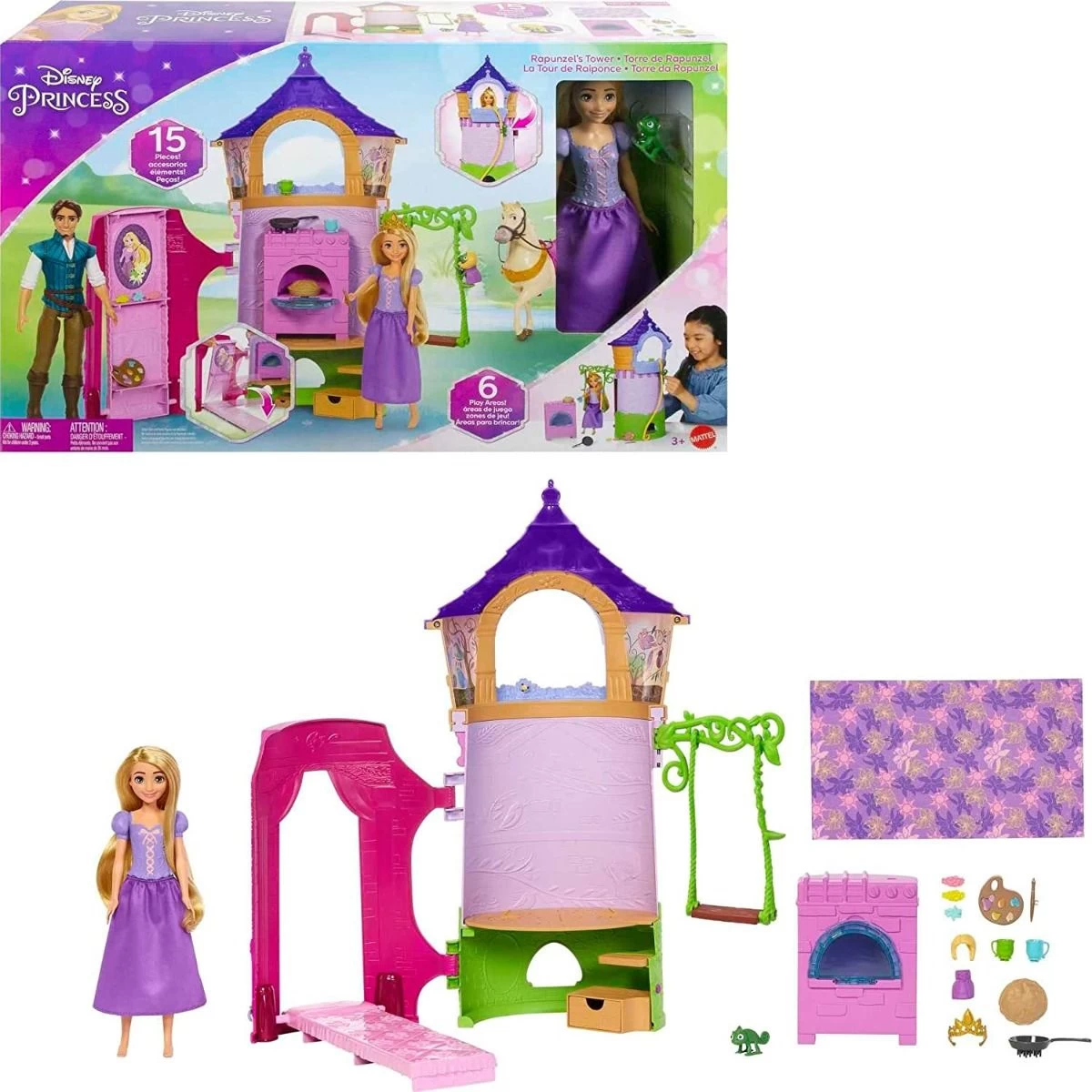 Disney Princess Rapunzel's Tower Playset HLW30 1 Disney Princess Rapunzel's Tower Playset HLW30