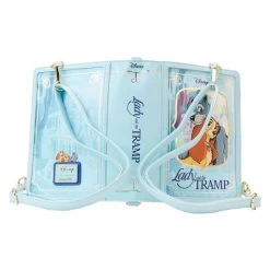 LOUNGEFLY Lougefly Disney Lady And The Tramp Classic Book Convertible Crossbody Bag -Disney Toys uFH2W 6o
