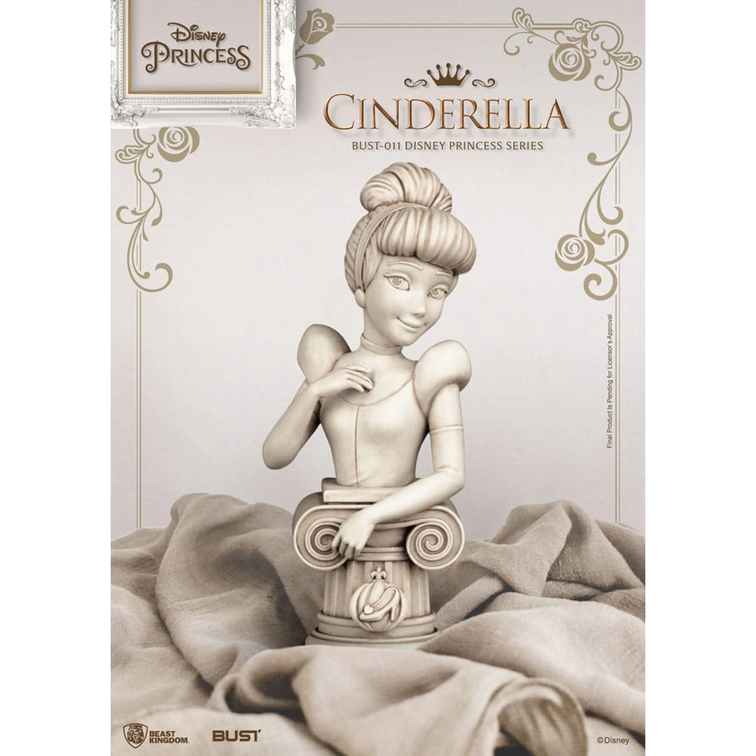Disney Princess Series PVC Bust Cindarella 15 CM 1 Disney Princess Series PVC Bust Cindarella 15 CM