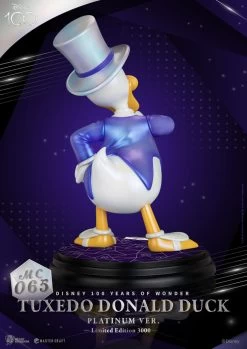 Beast Kingdom Disney 100 Years Of Wonder Master Craft Tuxedo Donald Duck (Platinum Ver.) 1/4 Scale Limited Edition Master Craft Statue -Disney Toys x bkdmc 065 c