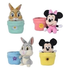Simba Disney Plush Figures Plant Pot Display - Pack Of 12 - 16 CM